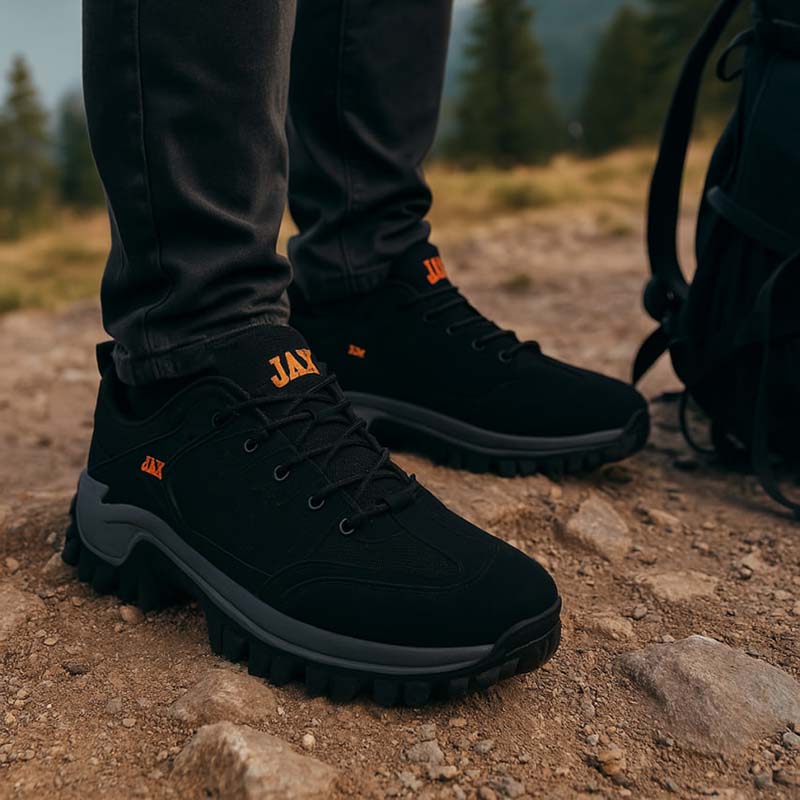 کفش ساقدار مردانه مشکی مدل JAX