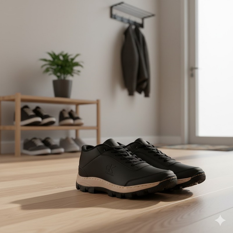 کفش مردانه مشکی CK مدل Behdad