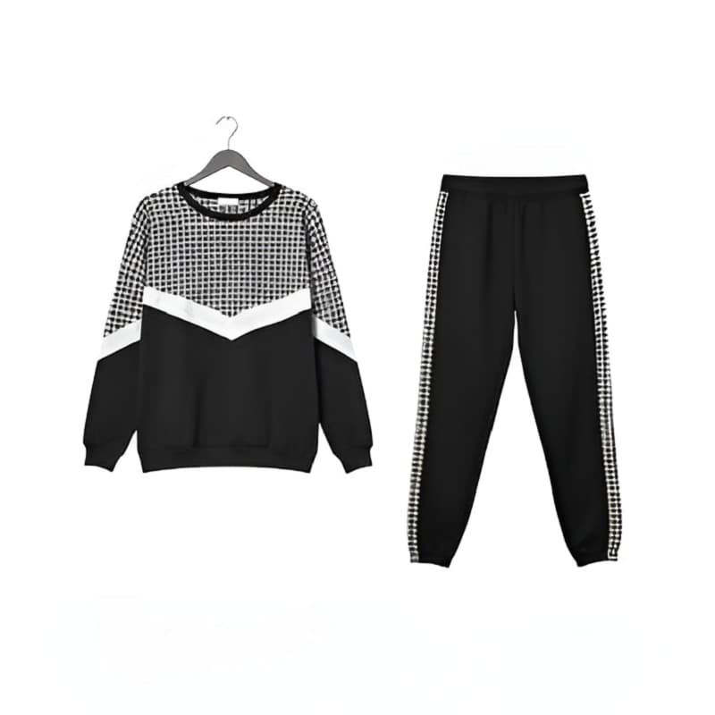 ست زنانه بلوز و شلوار پاییزه مدل Azar-مشکی